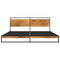 vidaXL Bed Frame without Mattress Metal 180x200 cm Super King