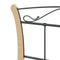 vidaXL Bed Frame without Mattress Black Metal 100x200 cm