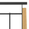 vidaXL Bed Frame without Mattress Metal and Solid Oak Wood 180x200 cm Super King