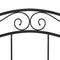 vidaXL Bed Frame without Mattress Black Metal 120x200 cm