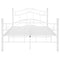vidaXL Bed Frame without Mattress White Metal 120x200 cm