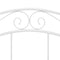 vidaXL Bed Frame without Mattress White Metal 120x200 cm