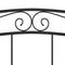 vidaXL Bed Frame without Mattress Black Metal 140x200 cm