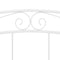 vidaXL Bed Frame without Mattress White Metal 200x200 cm