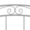 vidaXL Bed Frame without Mattress Grey Metal 200x200 cm