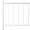 vidaXL Bed Frame without Mattress White Metal 200x200 cm