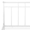vidaXL Bed Frame without Mattress White Metal 200x200 cm