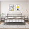 vidaXL Bedside Cabinets 2 pcs Grey and Black Metal and Glass