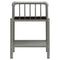 vidaXL Bedside Cabinets 2 pcs Grey and Black Metal and Glass
