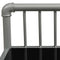 vidaXL Bedside Cabinets 2 pcs Grey and Black Metal and Glass