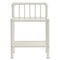 vidaXL Bedside Cabinets 2 pcs White and Transparent Metal and Glass