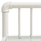 vidaXL Bedside Cabinets 2 pcs White and Transparent Metal and Glass