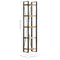 vidaXL 5-Tier Bookcase 39x30x180 cm Solid Mango Wood