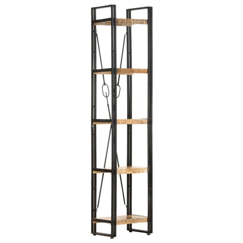 vidaXL 5-Tier Bookcase 39x30x180 cm Solid Mango Wood
