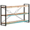 vidaXL 3-Tier Bookcase 140x30x80 cm Solid Reclaimed Wood