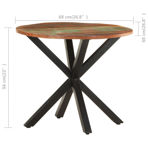 vidaXL Side Table 68x68x56 cm Solid Reclaimed Wood