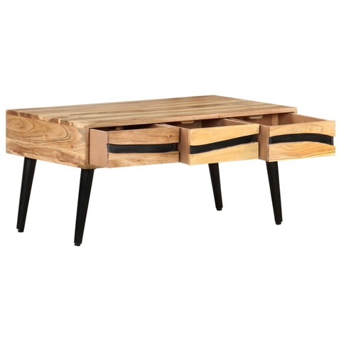 vidaXL Coffee Table 88x50x42 cm Solid Acacia Wood