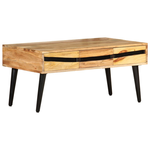 vidaXL Coffee Table 88x50x42 cm Solid Acacia Wood