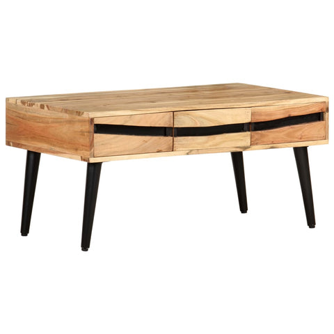 vidaXL Coffee Table 88x50x42 cm Solid Acacia Wood