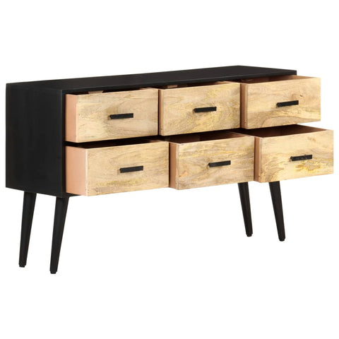 vidaXL Sideboard 110x33x64 cm Solid Mango Wood