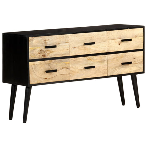 vidaXL Sideboard 110x33x64 cm Solid Mango Wood
