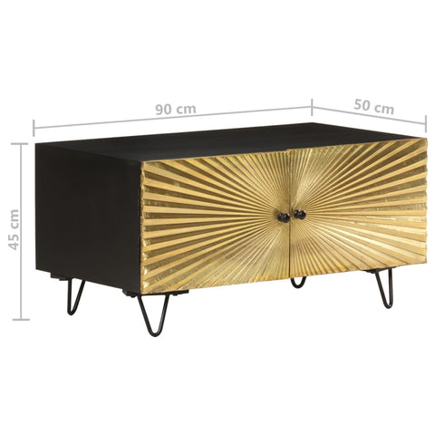 vidaXL Coffee Table 90x50x45 cm Solid Mango Wood