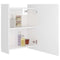 vidaXL Bathroom Mirror Cabinet White 62.5x20.5x64 cm Engineered Wood