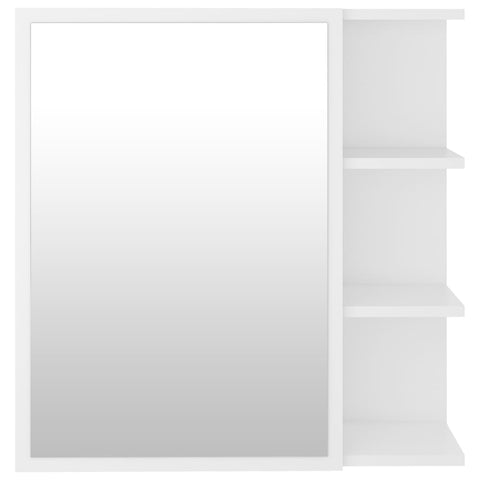 vidaXL Bathroom Mirror Cabinet White 62.5x20.5x64 cm Engineered Wood