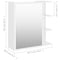 vidaXL Bathroom Mirror Cabinet White 62.5x20.5x64 cm Engineered Wood