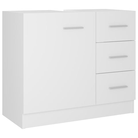 vidaXL Sink Cabinet White 63x30x54 cm Engineered Wood