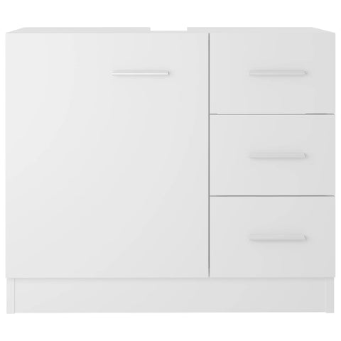 vidaXL Sink Cabinet White 63x30x54 cm Engineered Wood