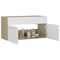 vidaXL Sink Cabinet White and Sonoma Oak 90x38.5x46 cm Engineered Wood