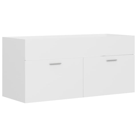 vidaXL Sink Cabinet White 100x38.5x46 cm Engineered Wood