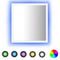vidaXL LED Bathroom Mirror White 40x8.5x37 cm Acrylic