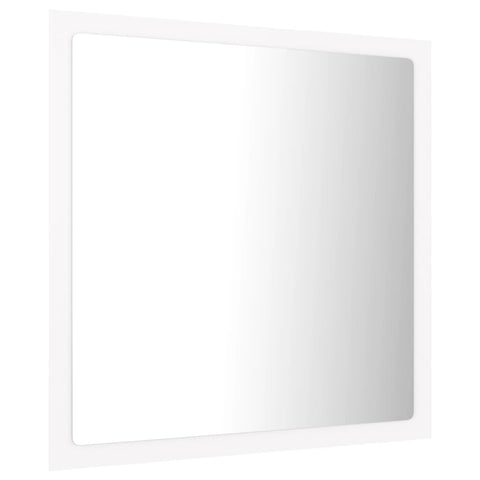vidaXL LED Bathroom Mirror White 40x8.5x37 cm Acrylic