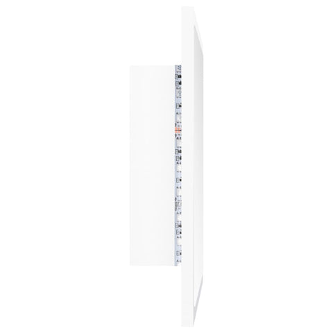 vidaXL LED Bathroom Mirror White 40x8.5x37 cm Acrylic