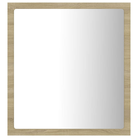 vidaXL LED Bathroom Mirror Sonoma Oak 40x8.5x37 cm Acrylic