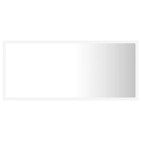 vidaXL LED Bathroom Mirror White 90x8.5x37 cm Acrylic