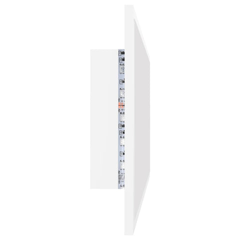 vidaXL LED Bathroom Mirror White 90x8.5x37 cm Acrylic