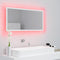 vidaXL LED Bathroom Mirror White 90x8.5x37 cm Acrylic