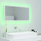 vidaXL LED Bathroom Mirror White 90x8.5x37 cm Acrylic