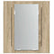 vidaXL LED Bathroom Mirror Cabinet Sonoma Oak 40x12x45 cm Acrylic