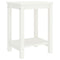 vidaXL Bedside Cabinet White 35x30x47 cm Solid Pinewood