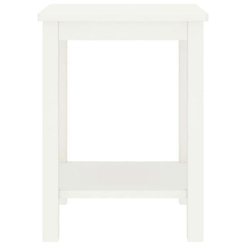 vidaXL Bedside Cabinet White 35x30x47 cm Solid Pinewood