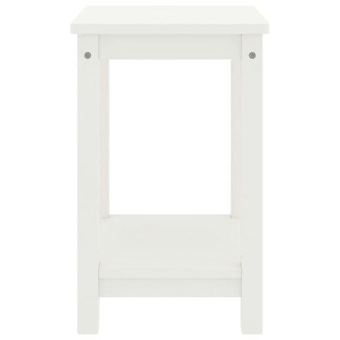 vidaXL Bedside Cabinet White 35x30x47 cm Solid Pinewood
