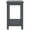 vidaXL Bedside Cabinet Dark Grey 35x30x47 cm Solid Pinewood