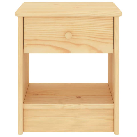 vidaXL Bedside Cabinet Light Wood 35x30x40 cm Solid Pinewood