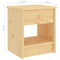vidaXL Bedside Cabinet Light Wood 35x30x40 cm Solid Pinewood