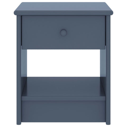 vidaXL Bedside Cabinet Light Grey 35x30x40 cm Solid Pinewood