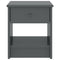 vidaXL Bedside Cabinet Dark Grey 35x30x40 cm Solid Pinewood